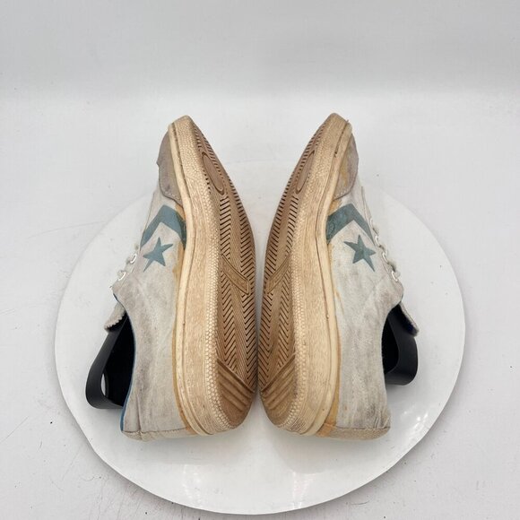 Vintage Converse One Star Chris Evert Women Size 9 White Blue Training Shoes - Picture 8 of 16